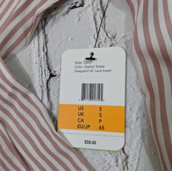 Sam Edelman Intimates Zephyr Striped Sleep Shirt - Picture 8 of 9